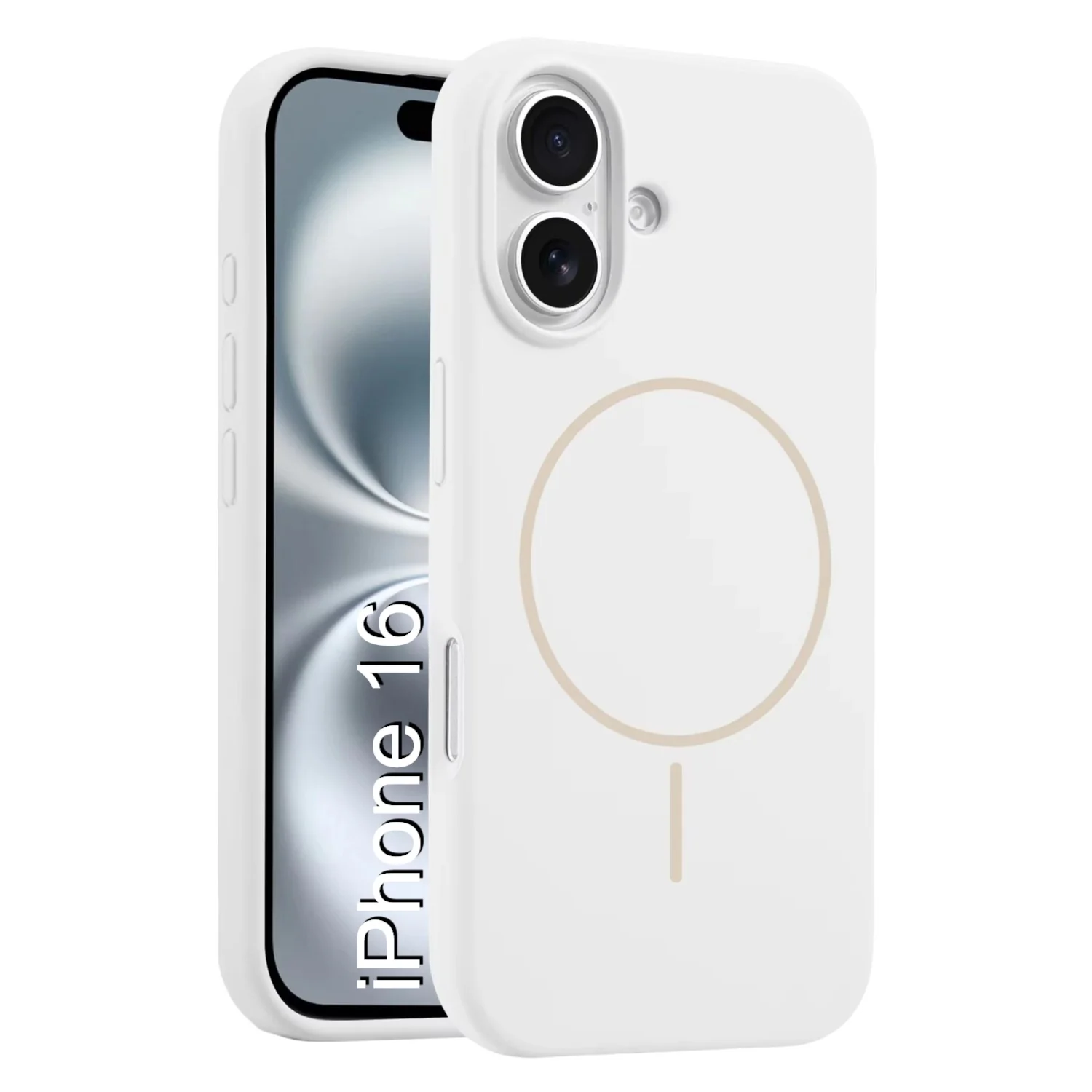 LuxuryKase Silicone Magnetic Case with Soft Microfiber Lining | Mag-Safe Support | Shockproof Protective Cover | Precise Cutouts | Slim Fit Design For iPhone - Image 9