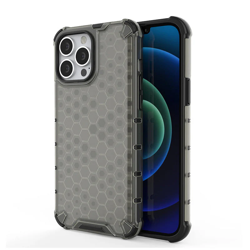 LuxuryKase Transparent Honeycomb Clear Shockproof Hybrid TPU Armor Case Cover For Iphone - Image 11