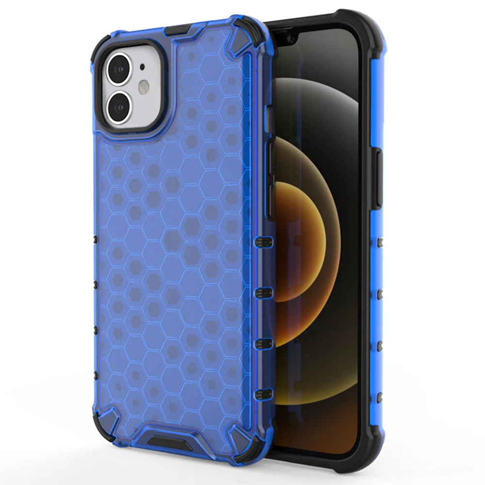 LuxuryKase Transparent Honeycomb Clear Shockproof Hybrid TPU Armor Case Cover For Iphone - Image 13