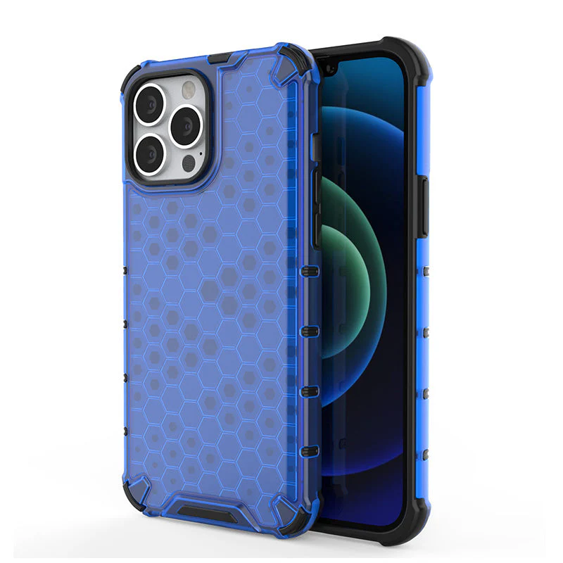 LuxuryKase Transparent Honeycomb Clear Shockproof Hybrid TPU Armor Case Cover For Iphone - Image 14