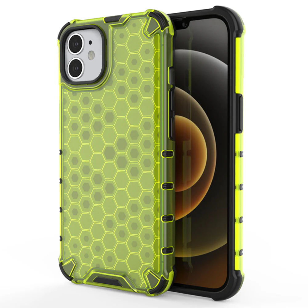 LuxuryKase Transparent Honeycomb Clear Shockproof Hybrid TPU Armor Case Cover For Iphone - Image 16