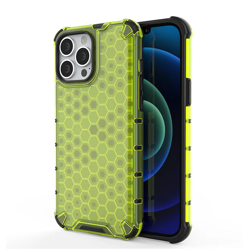 LuxuryKase Transparent Honeycomb Clear Shockproof Hybrid TPU Armor Case Cover For Iphone - Image 17
