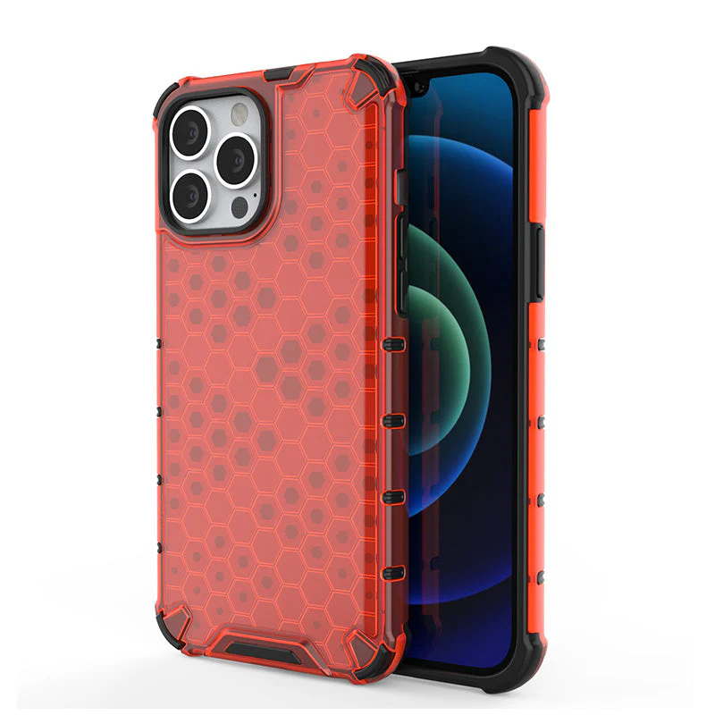 LuxuryKase Transparent Honeycomb Clear Shockproof Hybrid TPU Armor Case Cover For Iphone - Image 20