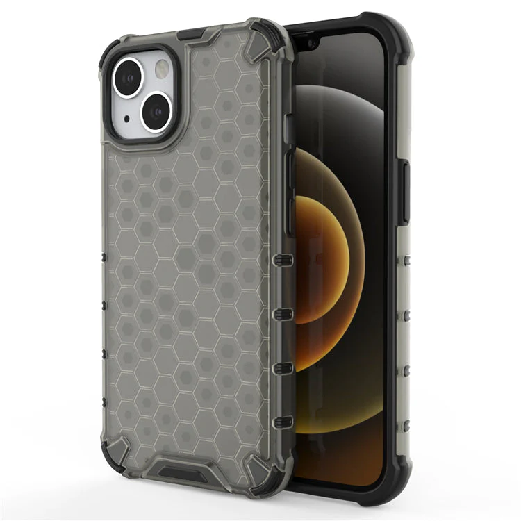 LuxuryKase Transparent Honeycomb Clear Shockproof Hybrid TPU Armor Case Cover For Iphone - Image 5