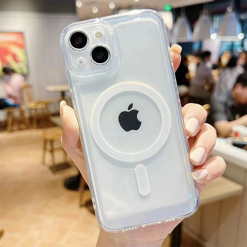 LuxuryKase Transparent Magnetic Soft Cover, Compatible With Mag-safe, Magnetic Wireless Charging, and Attachments For Iphone - Image 10