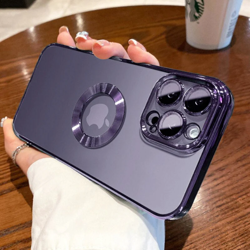 LuxuryKase Transparent Plating Hole Logo Case With Camera Protection For Iphone - Image 9