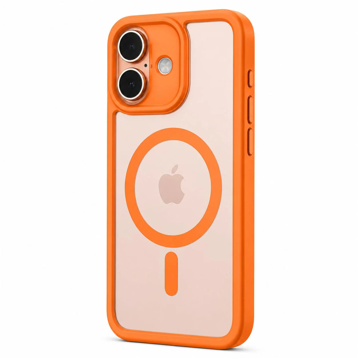 LuxuryKase Ultra-Hybrid MagSafe Clear Case | Crystal Transparent Back | Soft TPU Bumper & Hard PC Back | 360° Slim Shockproof Protection | Metallic Finish Buttons For iPhone 17 & 17 Pro Series - Image 12