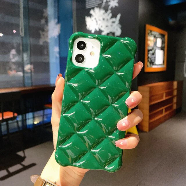 Us Lite Luxury Diamond Texture Soft Jelly Candy Silicone Case for iPhone - Image 10