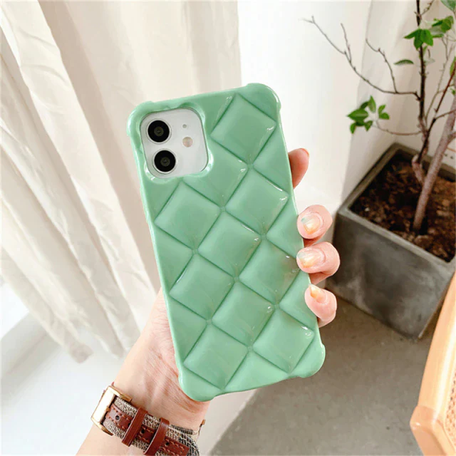 Us Lite Luxury Diamond Texture Soft Jelly Candy Silicone Case for iPhone - Image 6