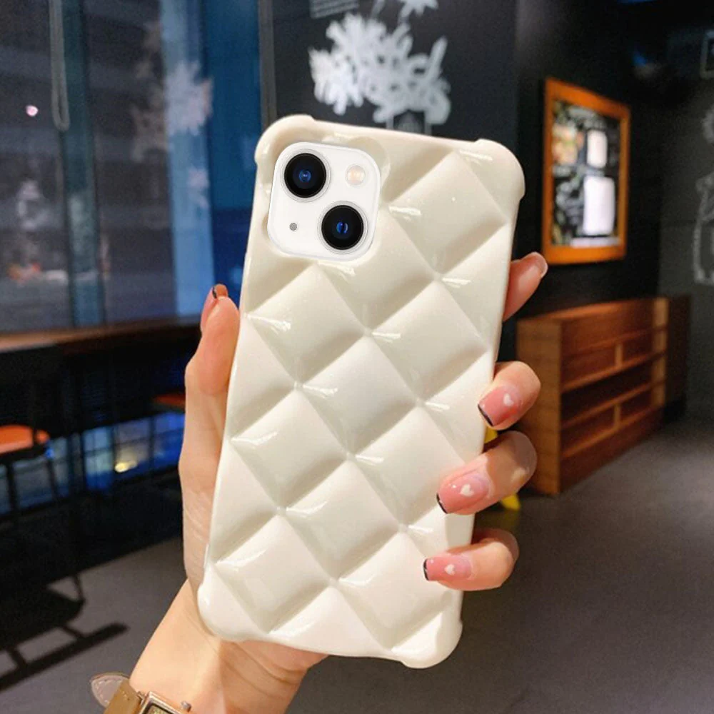 Us Lite Luxury Diamond Texture Soft Jelly Candy Silicone Case for iPhone - Image 24