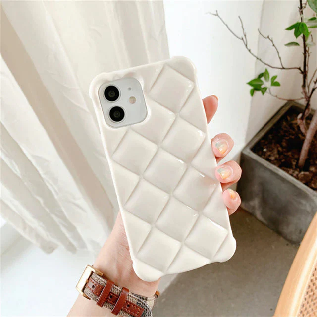 Us Lite Luxury Diamond Texture Soft Jelly Candy Silicone Case for iPhone - Image 3