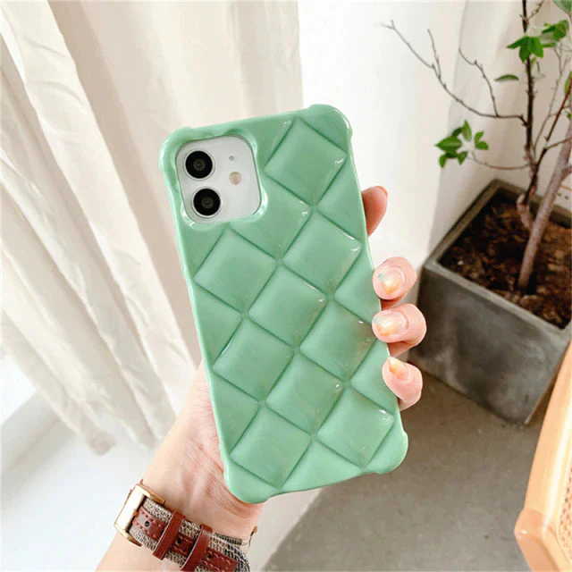 Us Lite Luxury Diamond Texture Soft Jelly Candy Silicone Case for iPhone - Image 6