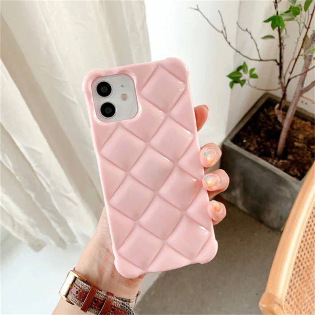 Us Lite Luxury Diamond Texture Soft Jelly Candy Silicone Case for iPhone - Image 8