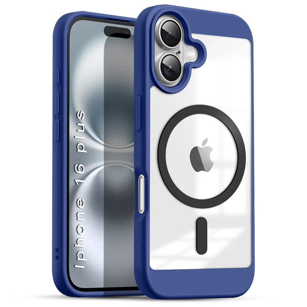 US LITE Shockproof Mag-Safe Transparent Clear Hard Back Cover Case with Soft Edge | Camera Protection & Wireless Charging Support for iPhone Series - Image 63