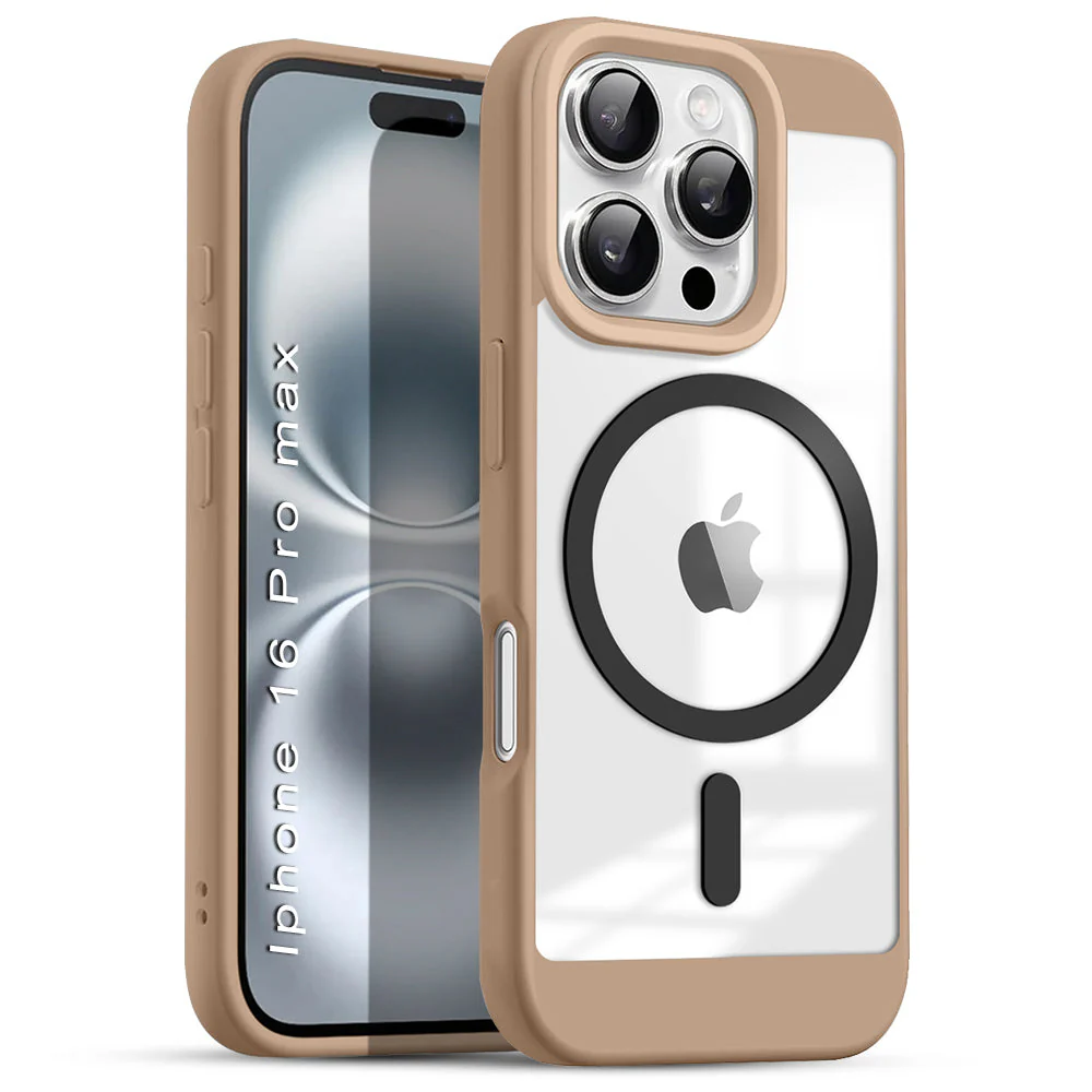 US LITE Shockproof Mag-Safe Transparent Clear Hard Back Cover Case with Soft Edge | Camera Protection & Wireless Charging Support for iPhone Series - Image 75